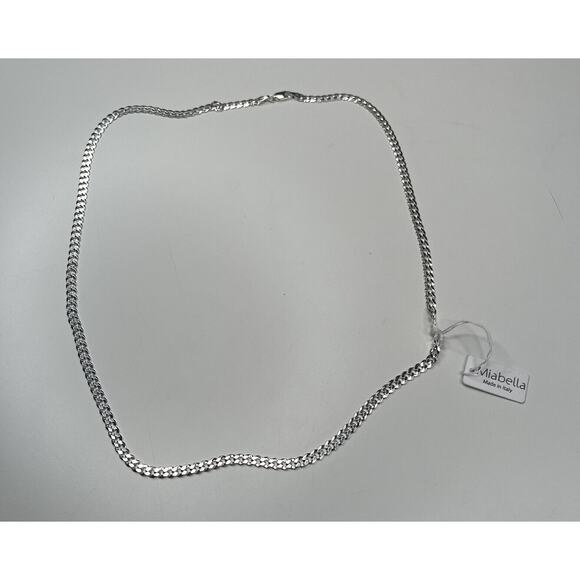 NWT Miabella Italy 26” Silver Chain Necklace - Picture 1 of 6